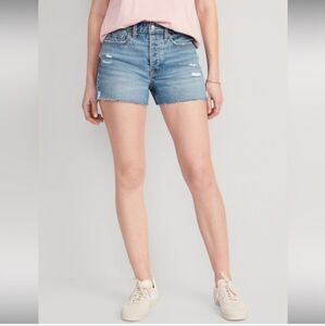 OLD NAVY High-Waisted O.G. Straight Jean Shorts 3 inch High-Rise